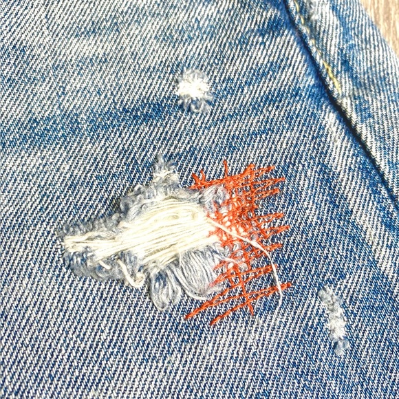 EUC MOUSSY VINTAGE HOWA CUT OFF SHORTS DISTRESSED CALUMET BUTTONFLY SIZE 25 or 1 - Picture 5 of 13